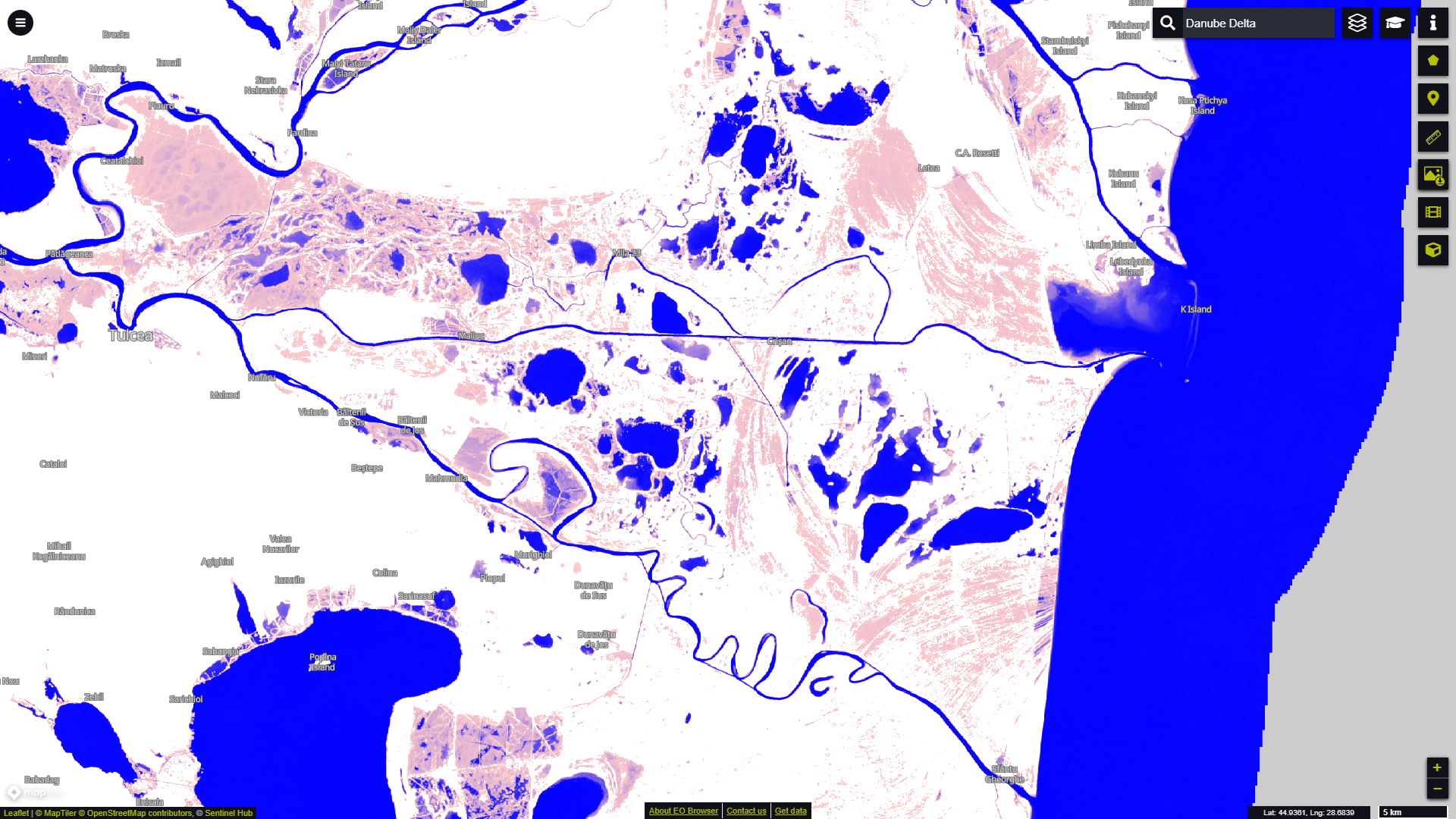 Occurrence Danube Delta in Romania