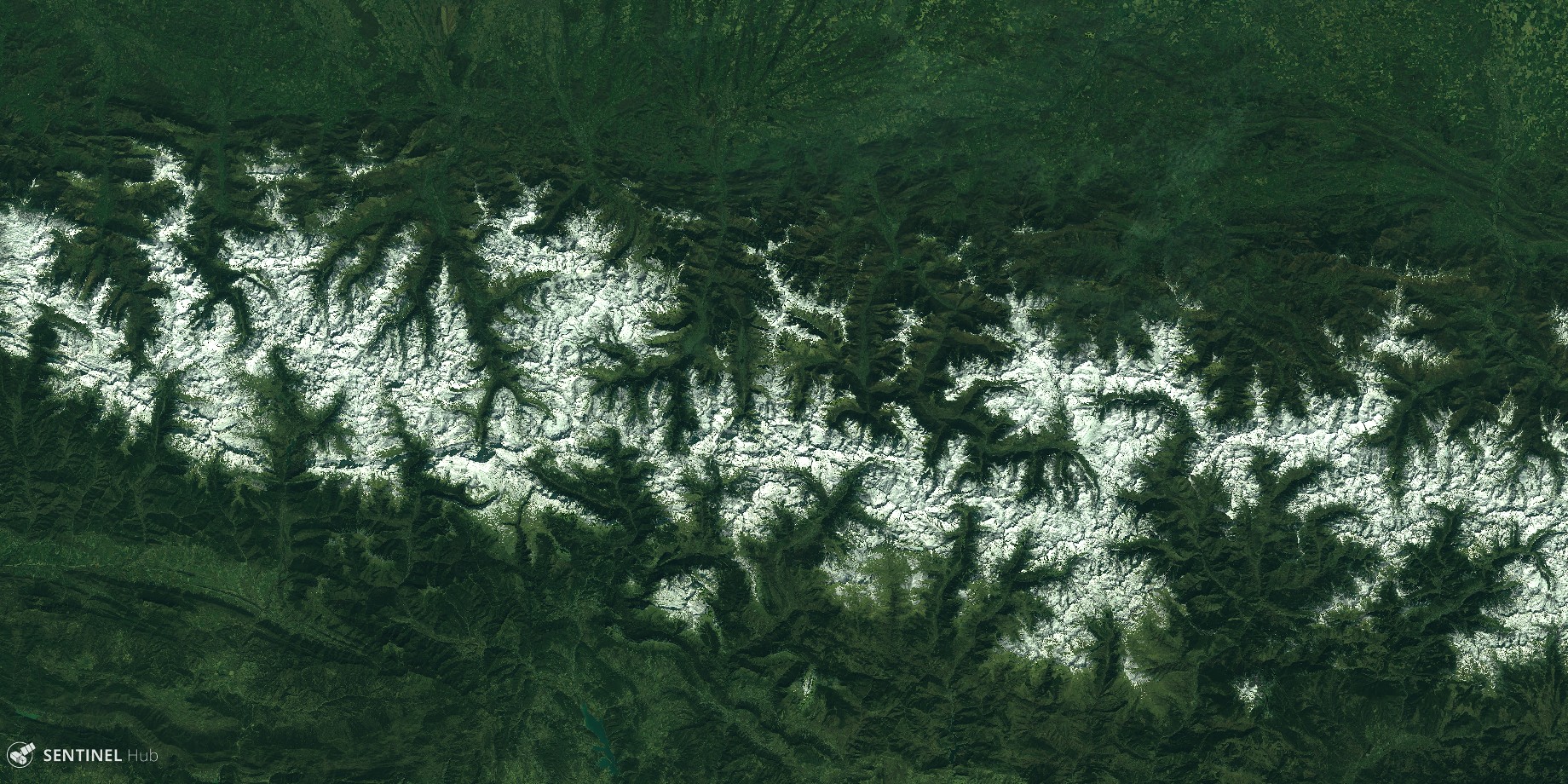 Pyrénées persistent snow cover in March 2019
